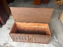 Free delivery used Vintage Cedar Lined Storage Chest