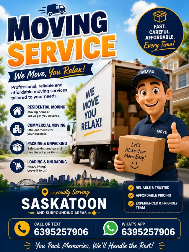 Saskatoon Moving Help – Loading & Unloading Service