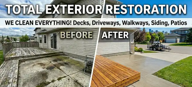 Total Exterior Pressure Washing – We Clean EVERYTHING!
