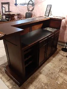BAR SET WITH PUB TABLE AND CHAIRS - Photo 7