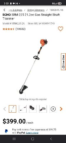 ECHO SRM-225 PROFESSIONAL GRADE WEED STRING TRIMMER - Photo 2