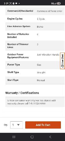 ECHO SRM-225 PROFESSIONAL GRADE WEED STRING TRIMMER - Photo 8