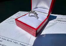 #818 - 14kt White Gold, 1.36ct Prong Set Diamond Band, Size 6 - Photo 2