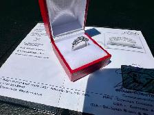#818 - 14kt White Gold, 1.36ct Prong Set Diamond Band, Size 6 - Photo 4