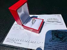 #818 - 14kt White Gold, 1.36ct Prong Set Diamond Band, Size 6 - Photo 5