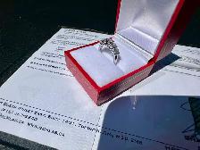 #818 - 14kt White Gold, 1.36ct Prong Set Diamond Band, Size 6 - Photo 8