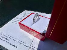 #818 - 14kt White Gold, 1.36ct Prong Set Diamond Band, Size 6 - Photo 9
