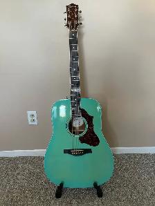 Godin Imperial Laguna Blue GT EQ acoustic with hardshell case - Photo 4