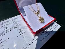 #792 - EFFY 14kt Yellow Gold, Amethyst, Diamond Turtle Pendant - Photo 6