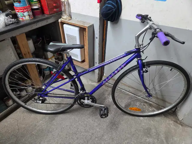 Velo hybride Bianchi mauve 21 vitesses roues 700c cadre 18.5po