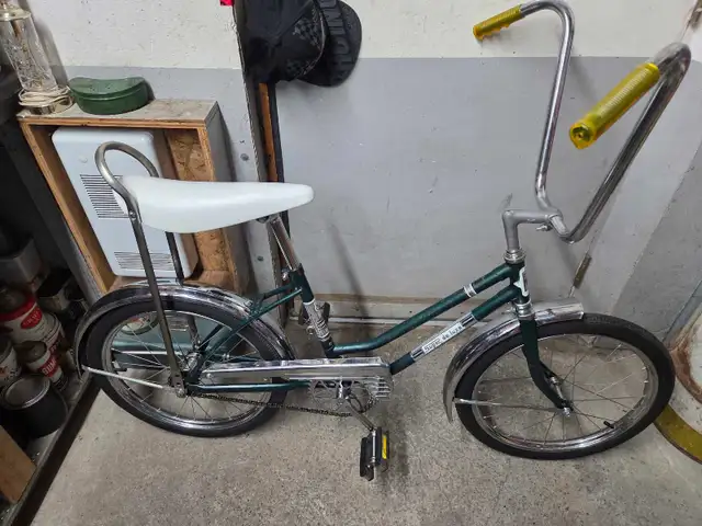 Velo mustang rapido vert 1 vitesse roues 20po