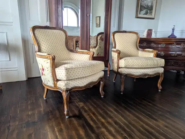 Antique Style French Bergere