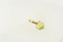 10K GREEN HEART PENDANT - Photo 3