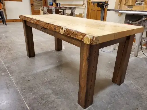Custom Handcrafted live edge table 75% OFF!!