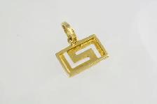 14K GREEK MEANDER PENDANT - Photo 3