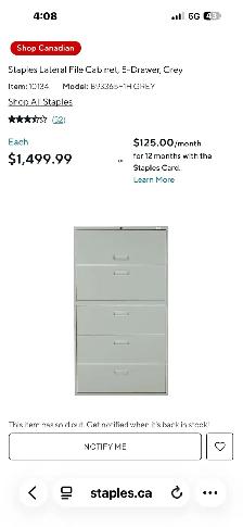 NEW Lateral 36 inch filing cabinet - Photo 3