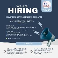 NOW HIRING: Industrial Sewing Machine Operator
