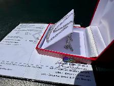 #822 - 14kt White Gold, .40ct Diamond Necklace 18-20" - Photo 4