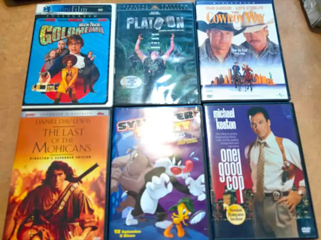 DVD à 1$ chacun