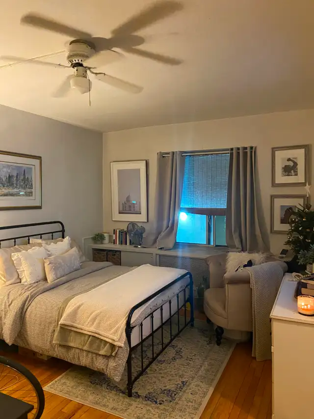Spacious bachelor apartment for $1550 in downtown, includes heat