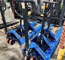 NEW INDUSTRIAL PALLET JACK, 5500 LB. 1  YEAR WARRANTY.