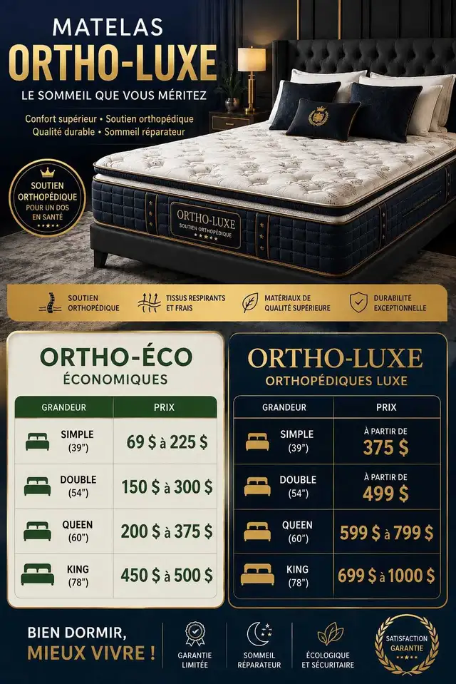 GRANDES SOLDES CHEZ MATELAS et MEUBLES