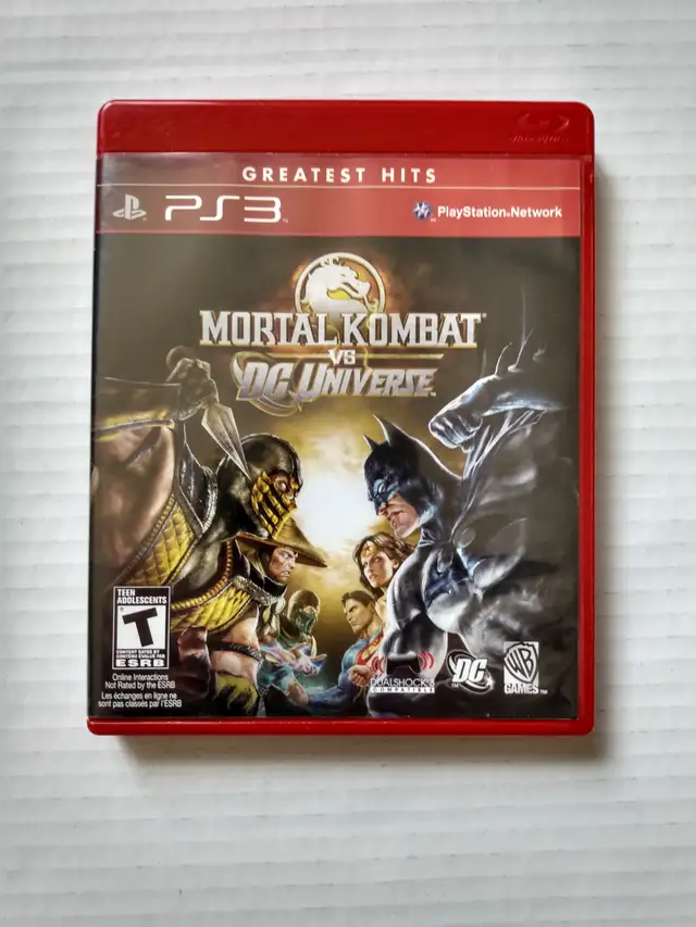 MORTAL KOMBAT VS DC UNIVERSE PS3 GAME FOR PLAYSTATION 3 MINT
