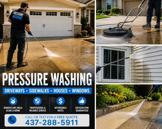 Pressure washing