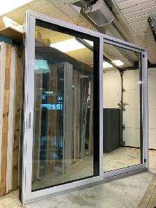 1475PP Porte patio LOFT Aluminium 8 Noire 95 1/2×95 1/2 ouv. Dr - Photo 2