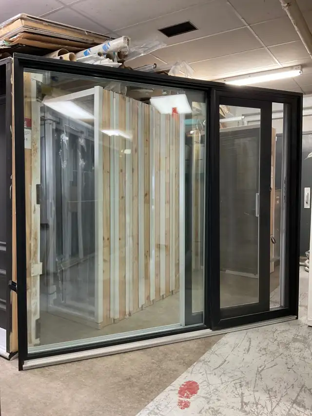 1468PP Porte patio Hybride Noir 8 94 3/4×81 1/8 ouv. Droite