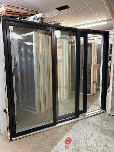 1469PP Porte patio Hybride Noir 8′ 94 3/4×81 1/8 ouv. Droite