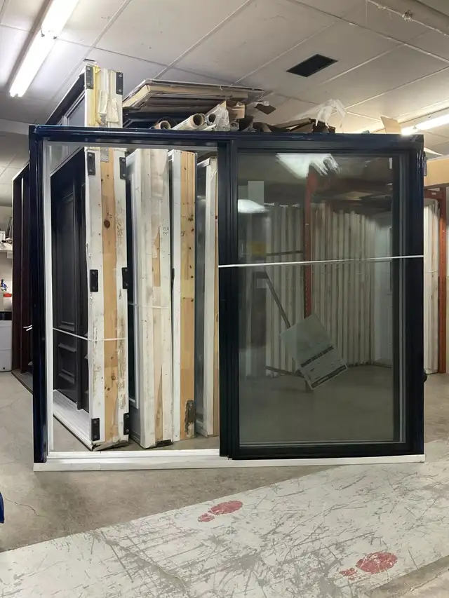 1390PP Porte patio Hybride 8pi Noire 94 1/2×81 ouv. Gauche