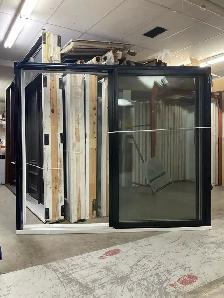 1390PP Porte patio Hybride 8pi Noire 94 1/2×81 ouv. Gauche