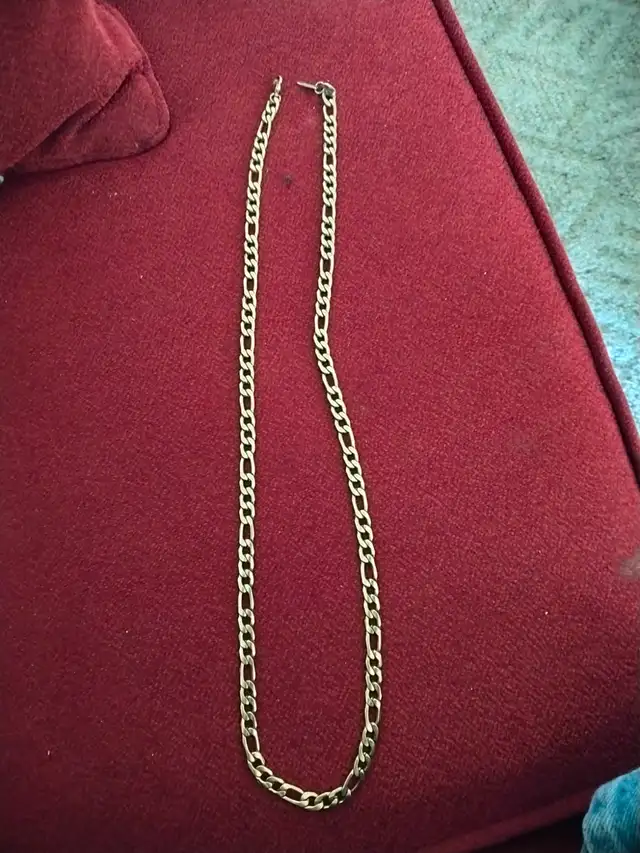 Mens gold stainless steel necklace