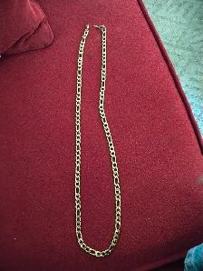 Mens gold stainless steel necklace