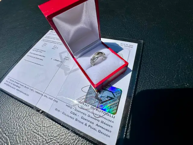 #780 - .925 Sterling 1/3 Carat Diamond Ring, Size 6