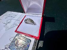 #780 - .925 Sterling 1/3 Carat Diamond Ring, Size 6 - Photo 4