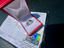 #780 - .925 Sterling 1/3 Carat Diamond Ring, Size 6 - Photo 6