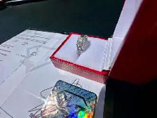 #780 - .925 Sterling 1/3 Carat Diamond Ring, Size 6 - Photo 7