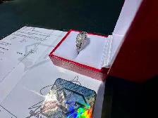 #780 - .925 Sterling 1/3 Carat Diamond Ring, Size 6 - Photo 8