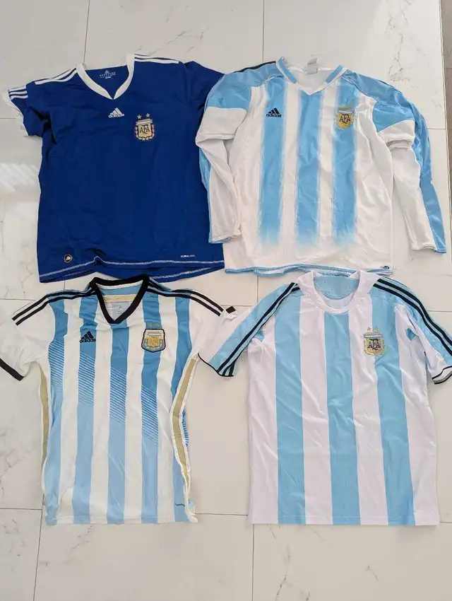 Argentina Brazil Spain Uruguay soccer jerseys