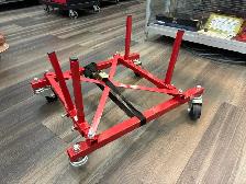 Red Wheeled Cart Engine Stand