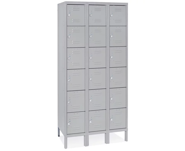 Uline 6 tier lockers  $220.  Excellent Condition. 36 x 12 x 72'