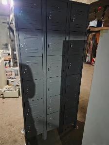 Uline 6 tier lockers  $220.  Excellent Condition. 36 x 12 x 72' - Photo 2