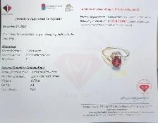 1.46 g Certified Silver Tourmaline gemstone Ring - Photo 3