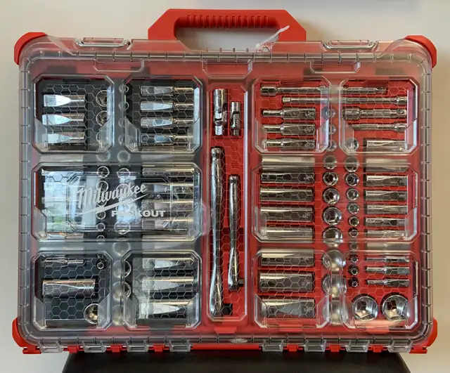 Milwaukee Pack Out Tool Case W/ Ratchet Set