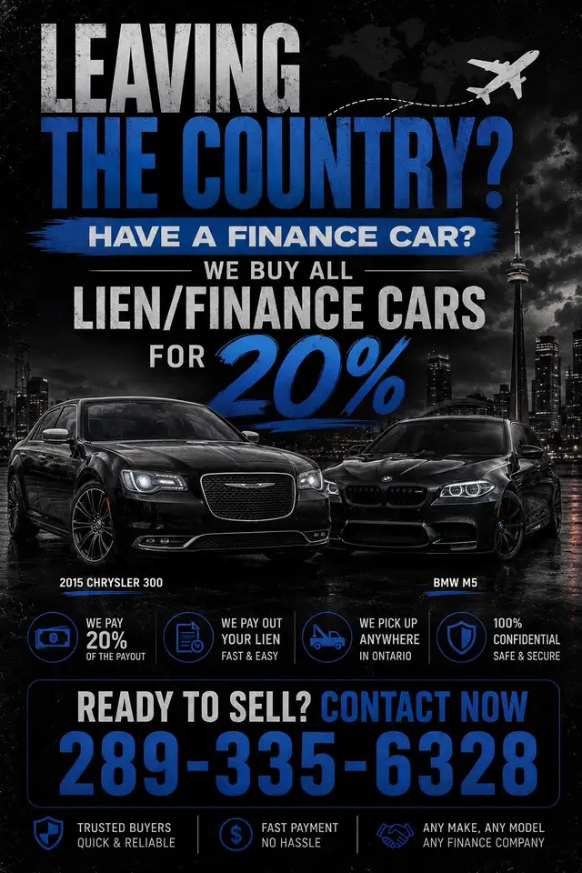 Leaving The Country We Pay 20% For Your Vehicle