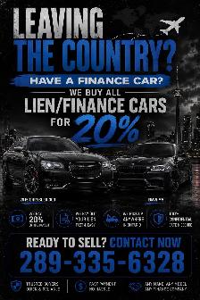 Leaving The Country We Pay 20% For Your Vehicle