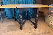 Rustic Gate Leg Table With Two Chairs - Photo 2
