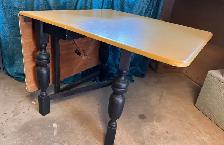 Rustic Gate Leg Table With Two Chairs - Photo 4